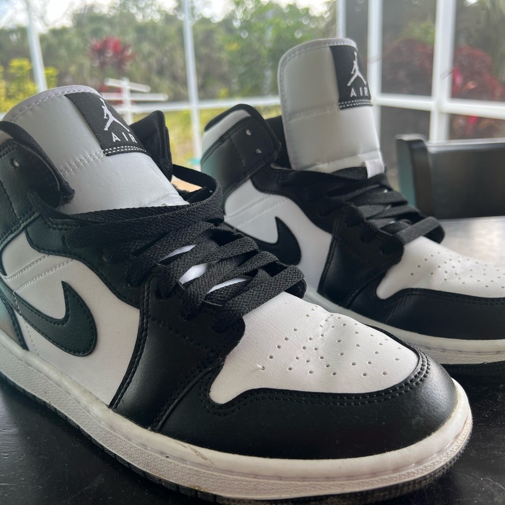 Nike Air Jordan Black and White Sneakers